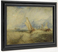 Van Tromp Going About To Please His Masters Ships A Sea Getting A Good Wetting By Joseph Mallord William Turner Fine Art Print