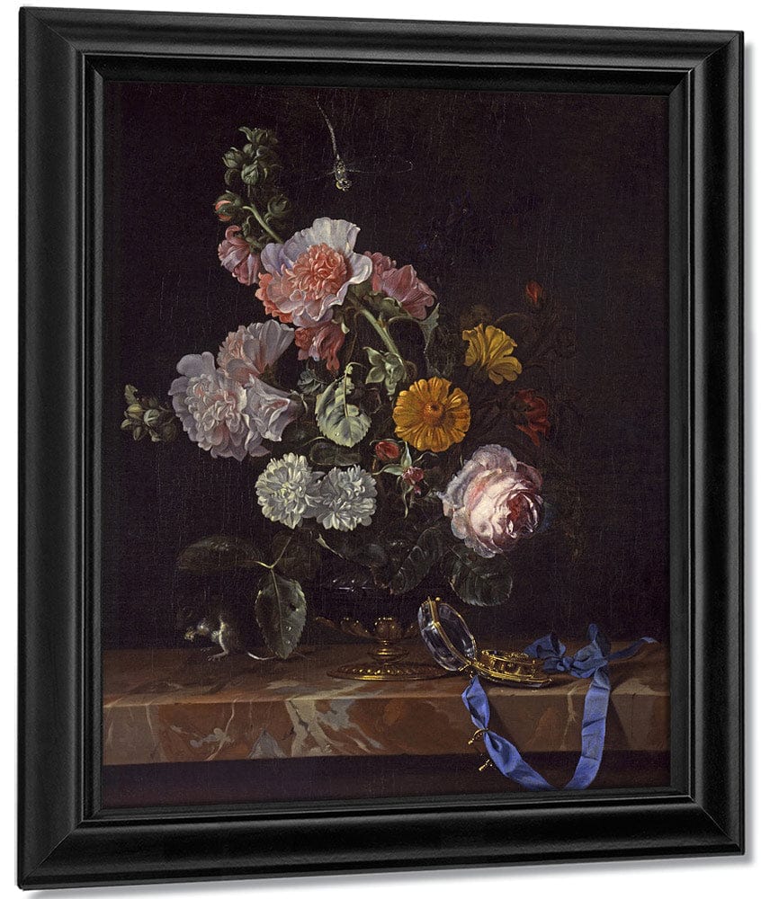 Vanitas Flower Still Life By Willem Van Aelst Fine Art Print