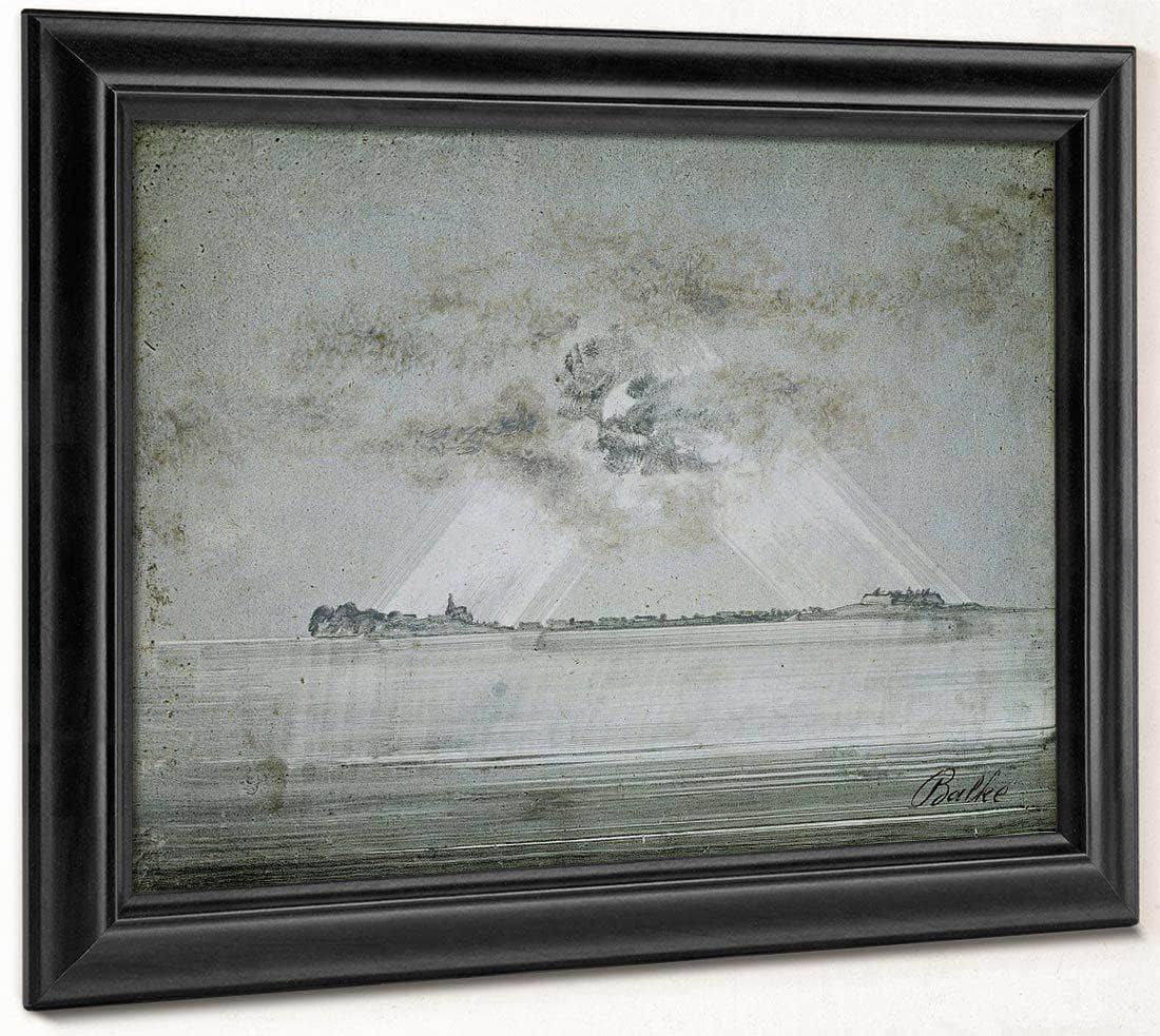 Vardohus Fortress 1870 By Peder Balke Fine Art Print