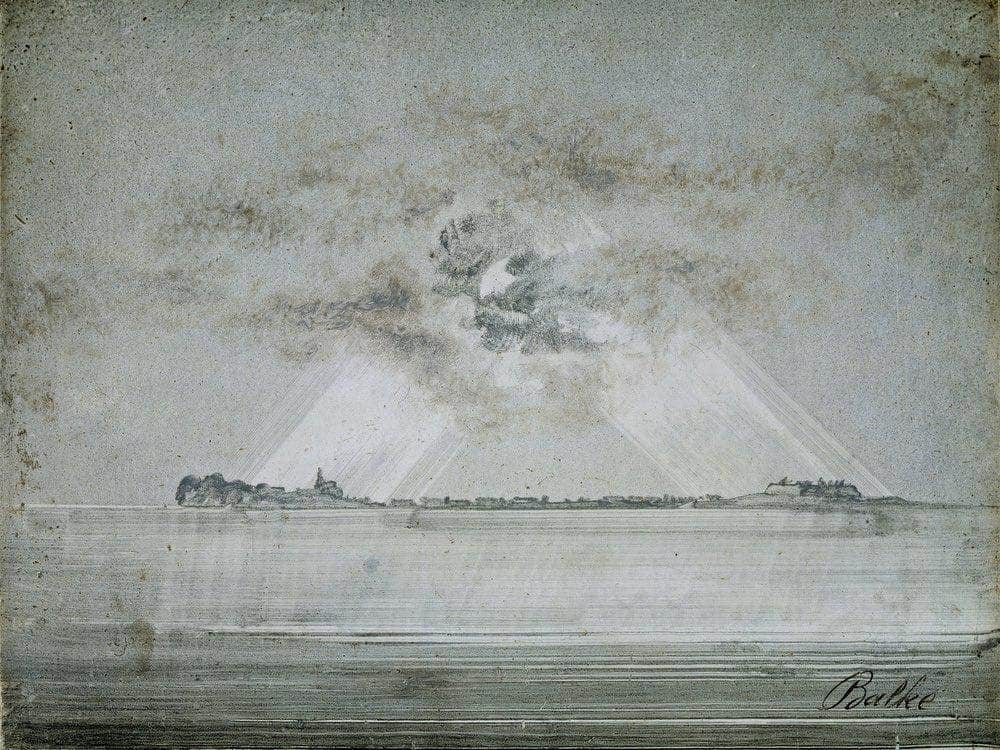 Vardohus Fortress 1870 By Peder Balke Fine Art Print