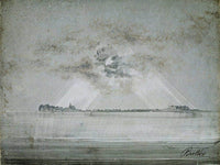 Vardohus Fortress 1870 By Peder Balke Fine Art Print