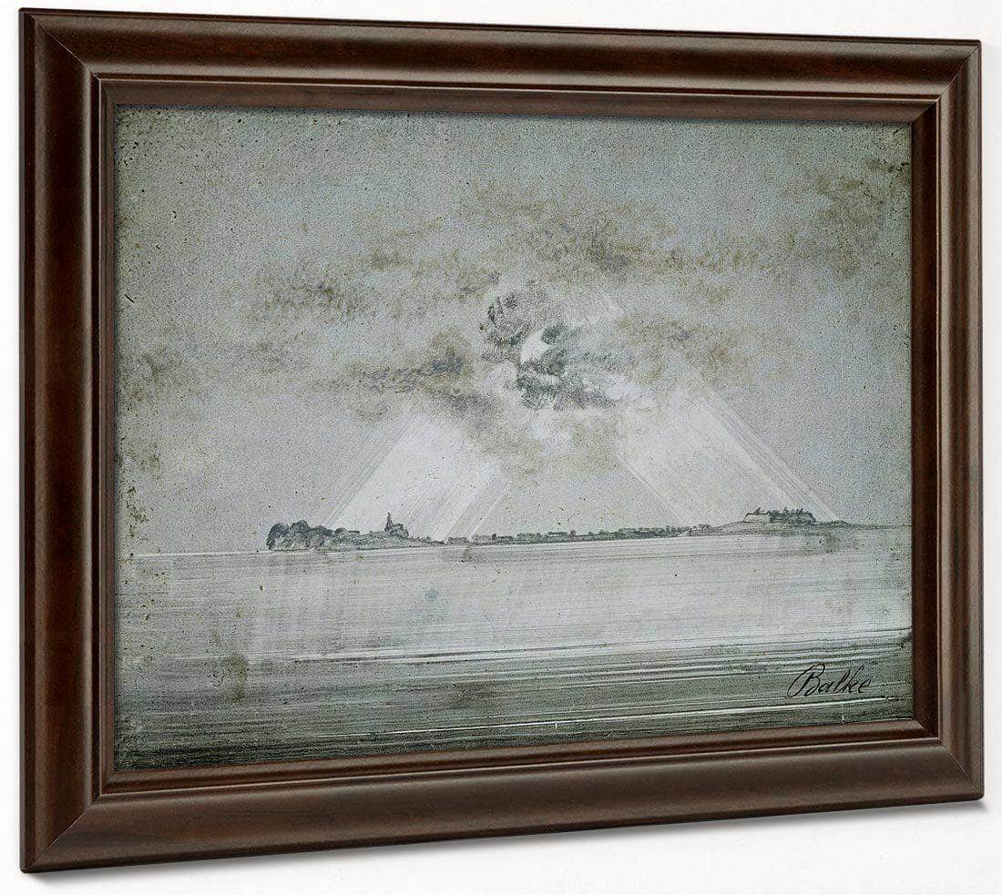 Vardohus Fortress 1870 By Peder Balke Fine Art Print