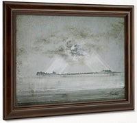 Vardohus Fortress 1870 By Peder Balke Fine Art Print