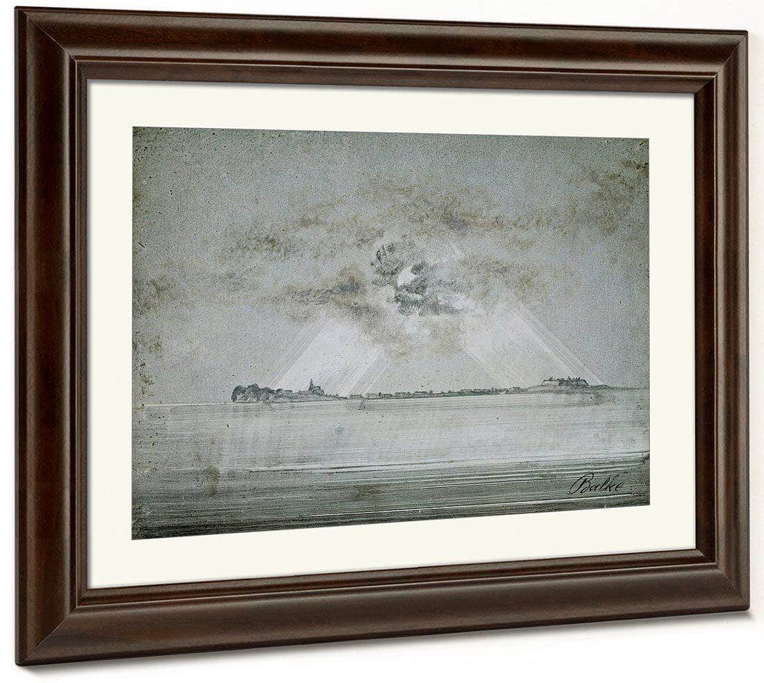 Vardohus Fortress 1870 By Peder Balke Fine Art Print