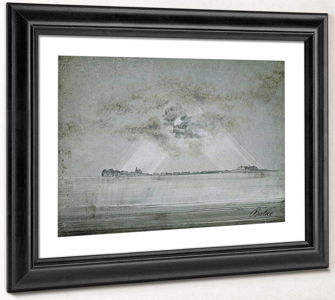 Vardohus Fortress 1870 By Peder Balke Fine Art Print