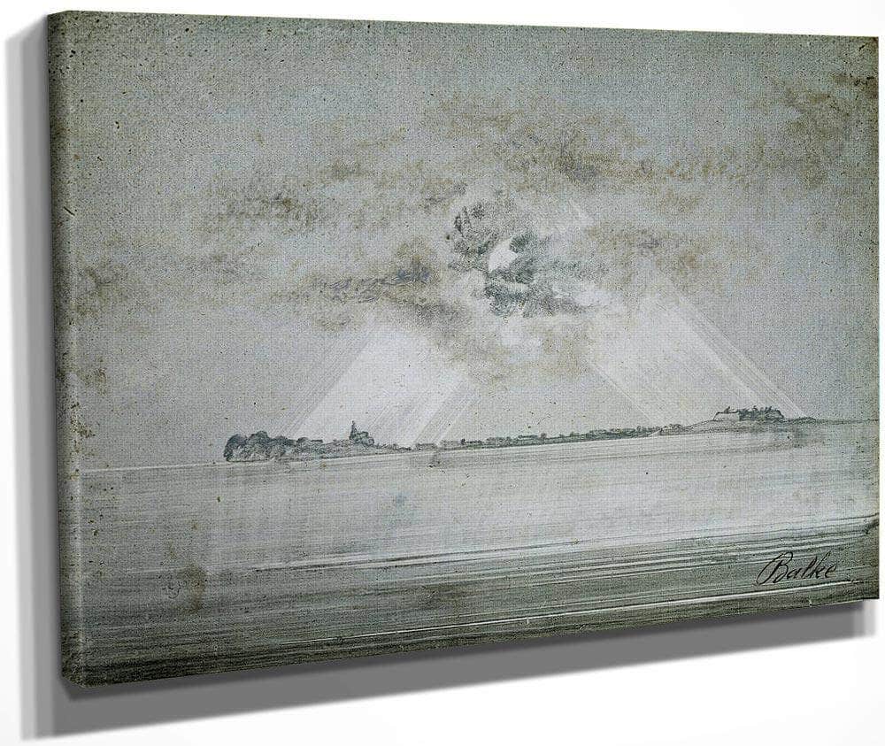 Vardohus Fortress 1870 By Peder Balke Fine Art Print