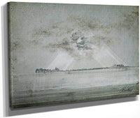 Vardohus Fortress 1870 By Peder Balke Fine Art Print