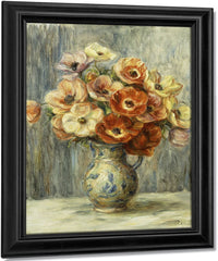 Vase D'anemones By Pierre Auguste Renoir Fine Art Print