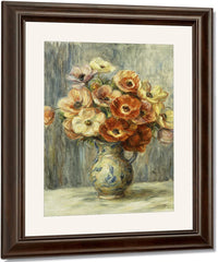 Vase D'anemones By Pierre Auguste Renoir Fine Art Print