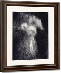 Vase De Fleurs By Georges Pierre Seurat Fine Art Print