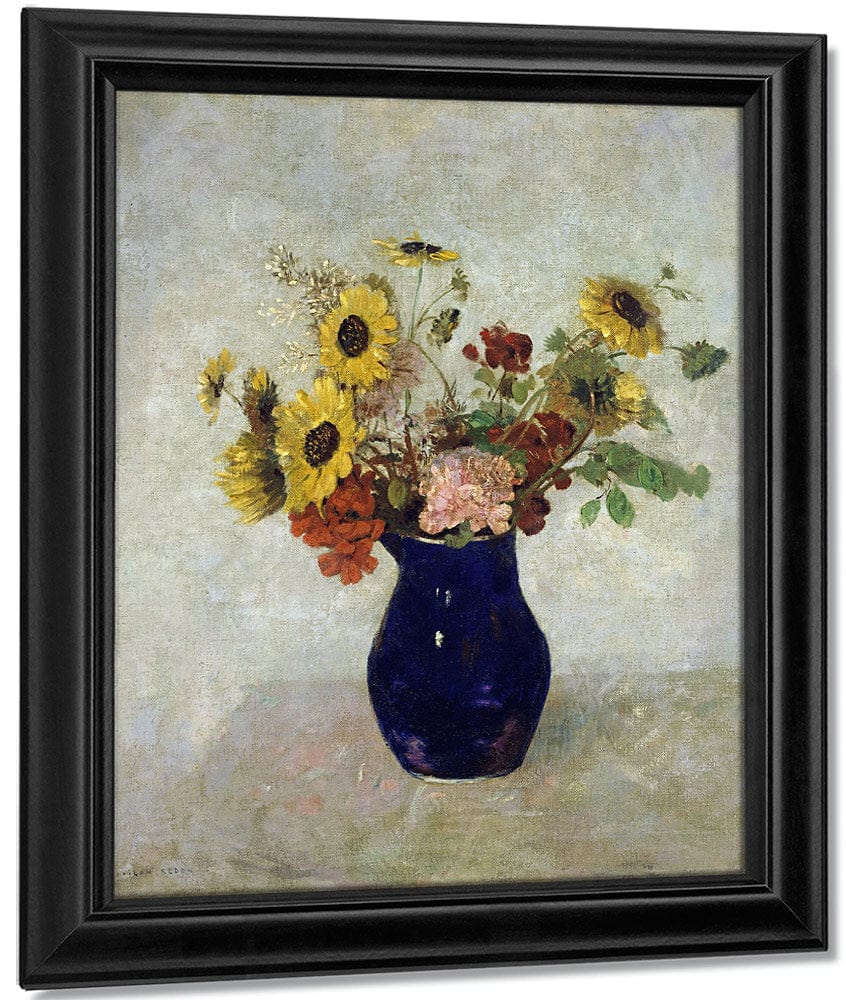 Vase De Fleurs By Odilon Redon Fine Art Print