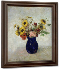 Vase De Fleurs By Odilon Redon Fine Art Print