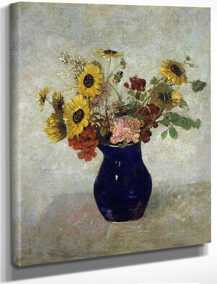 Vase De Fleurs By Odilon Redon Fine Art Print