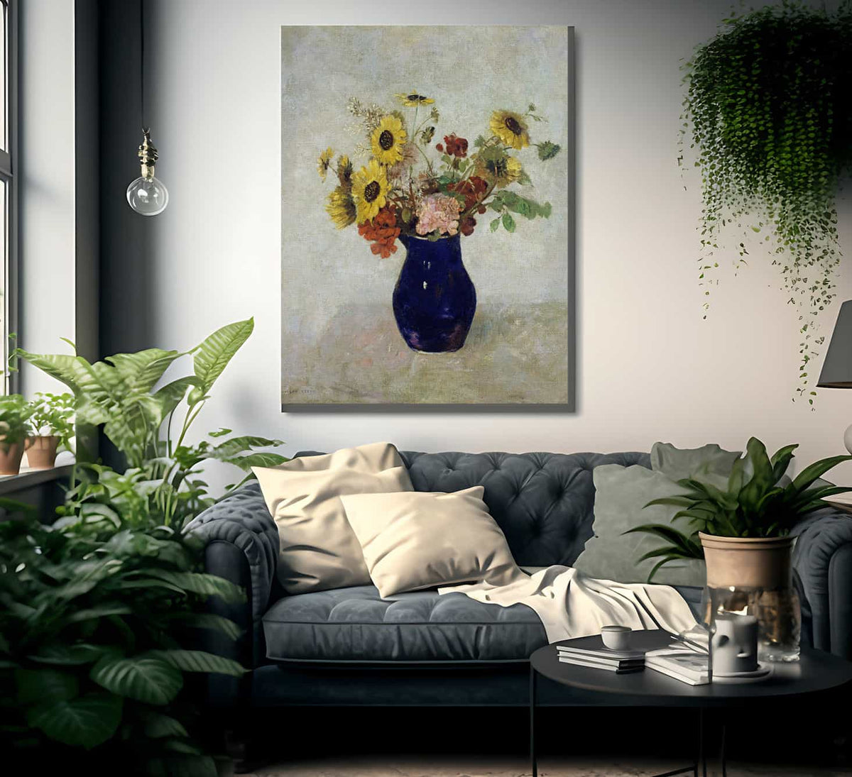 Vase De Fleurs By Odilon Redon Fine Art Print
