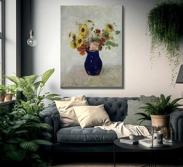 Vase De Fleurs By Odilon Redon Fine Art Print