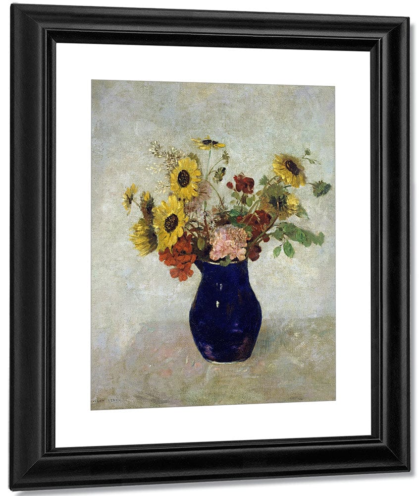 Vase De Fleurs By Odilon Redon Fine Art Print