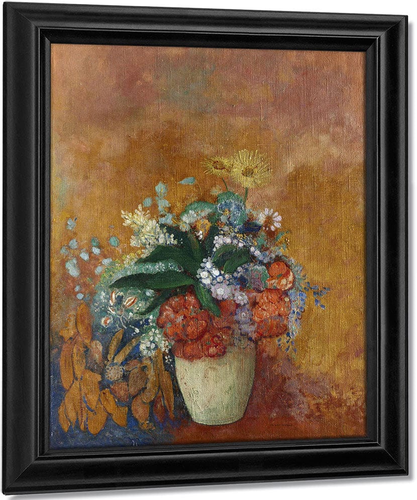 Vase Of Flowers 1 By Odilon Redon Fine Art Print