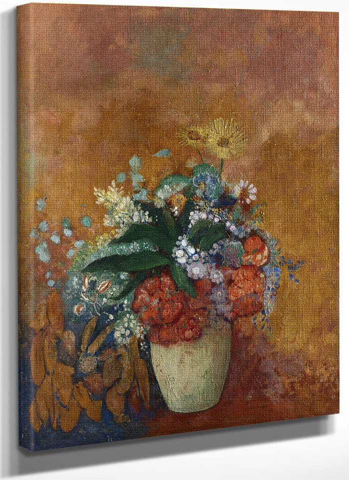 Vase Of Flowers 1 By Odilon Redon Fine Art Print