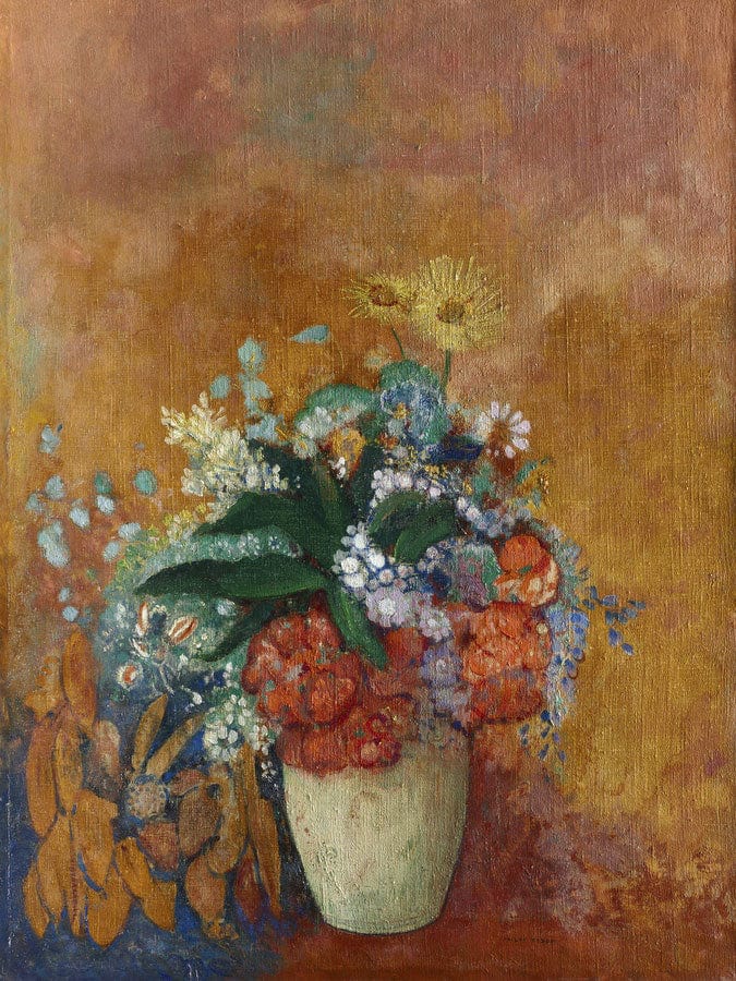 Vase Of Flowers 1 By Odilon Redon Fine Art Print