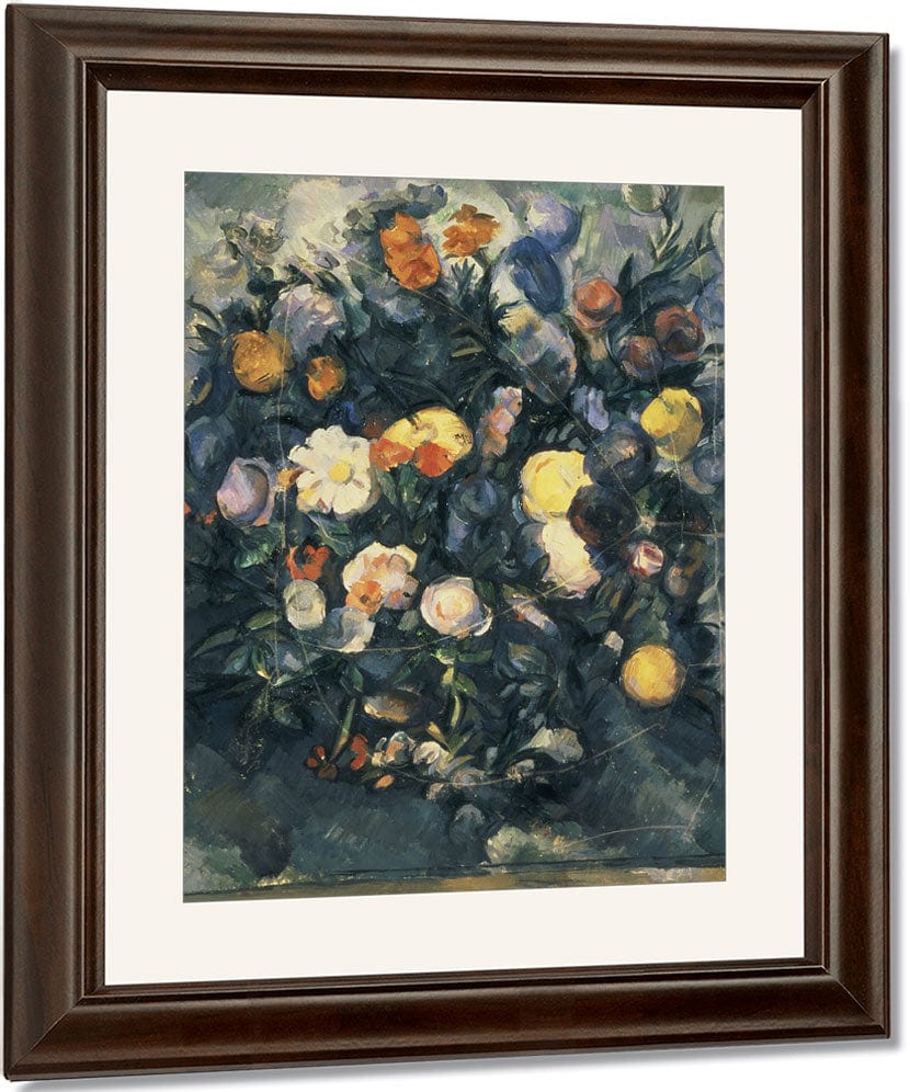 Vase Of Flowers 1 By Paul Cezanne Fine Art Print