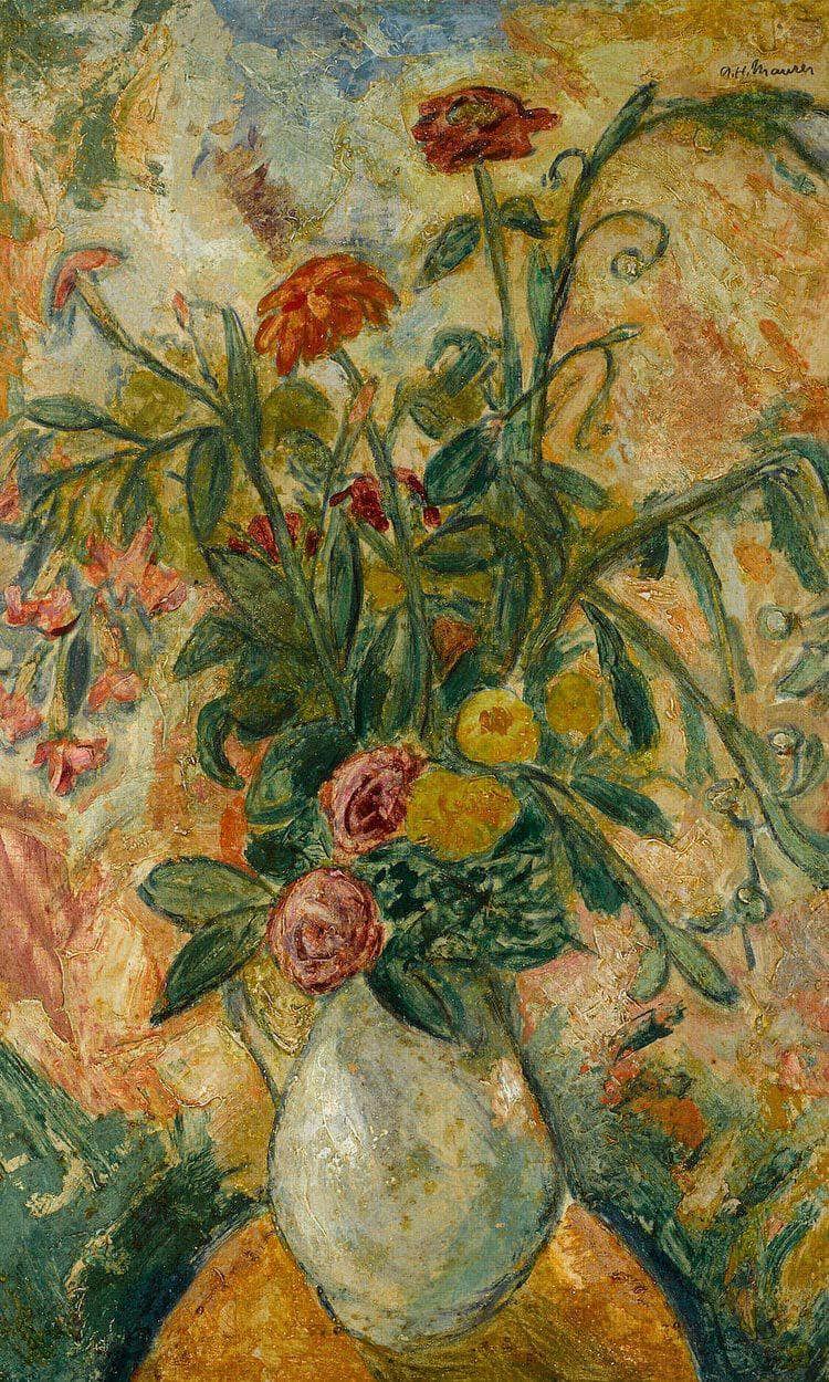 Vase Of Flowers By Alfred Henry Maurer Fine Art Print
