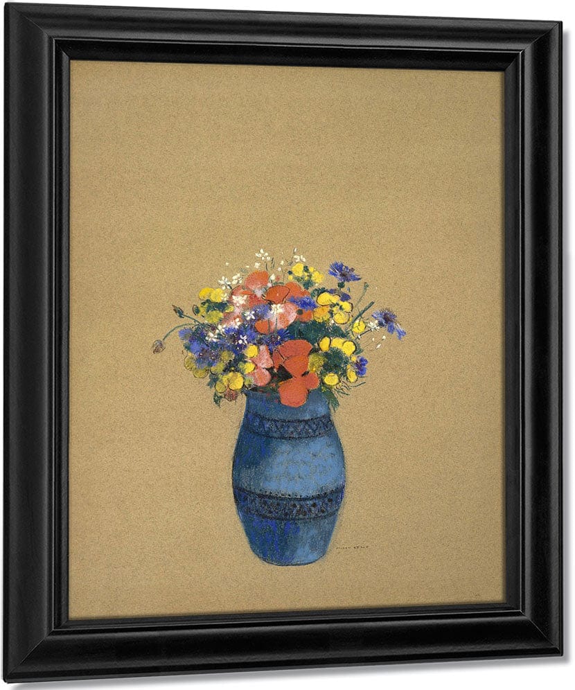 Vase Of Flowers By Odilon Redon Fine Art Print