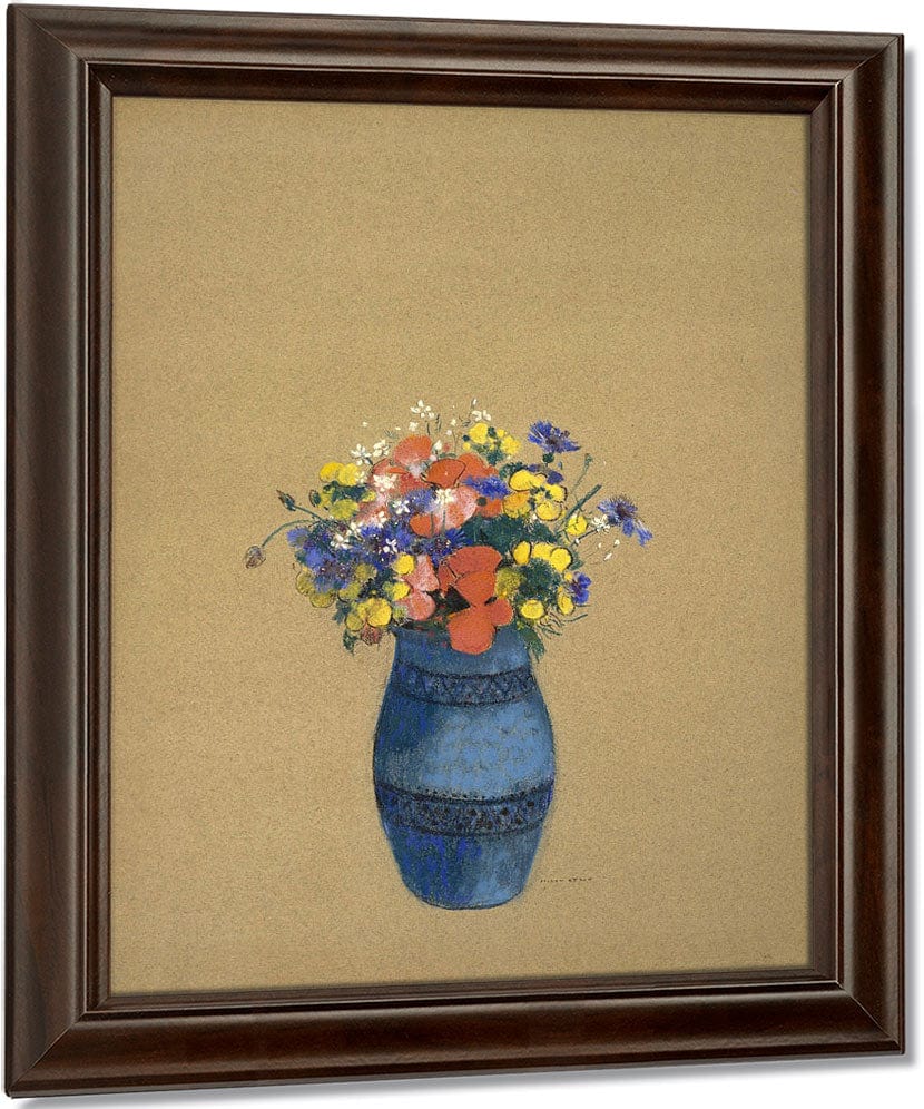 Vase Of Flowers By Odilon Redon Fine Art Print