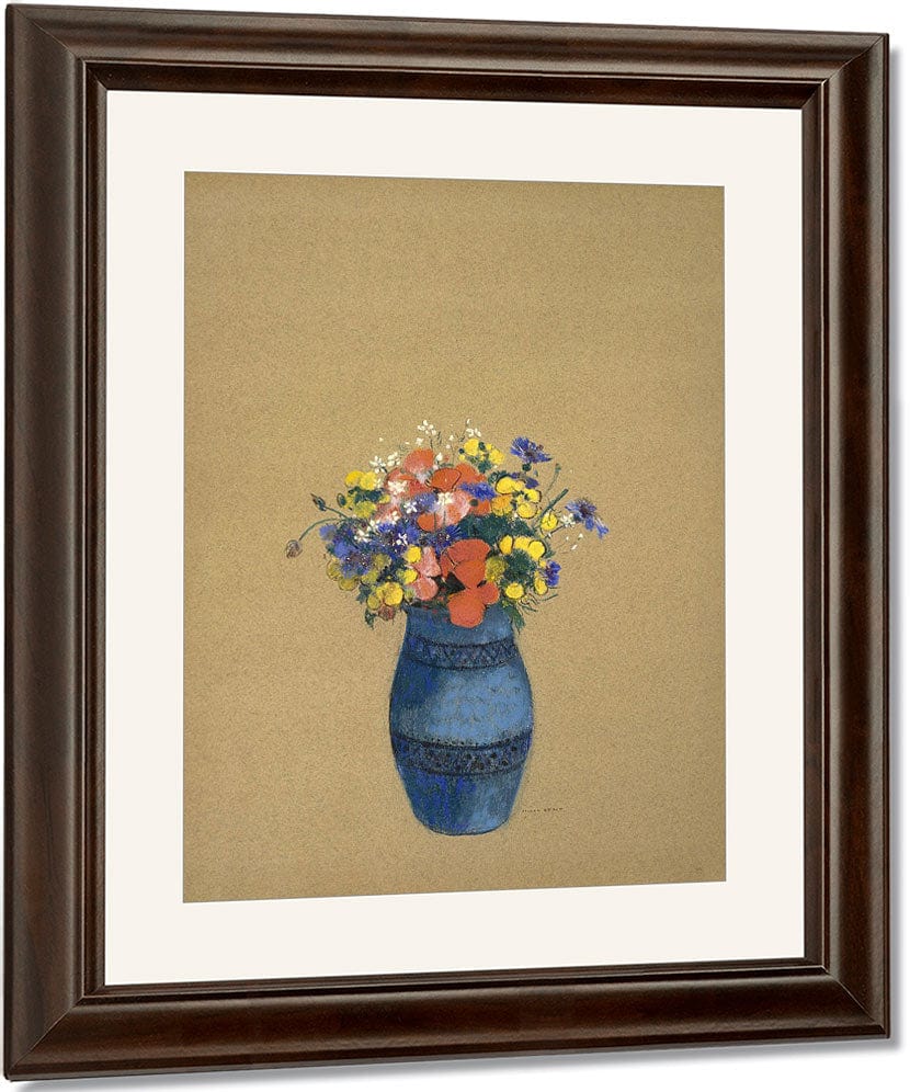Vase Of Flowers By Odilon Redon Fine Art Print