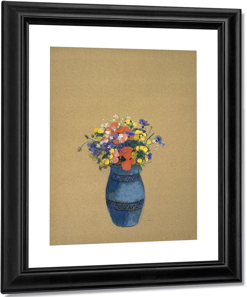 Vase Of Flowers By Odilon Redon Fine Art Print