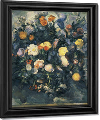 Vase Of Flowers By Paul Cezanne Fine Art Print