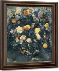Vase Of Flowers By Paul Cezanne Fine Art Print