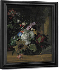 Vase Of Flowers By Rachel Ruysch Fine Art Print
