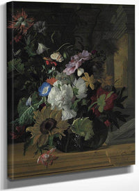 Vase Of Flowers By Rachel Ruysch Fine Art Print