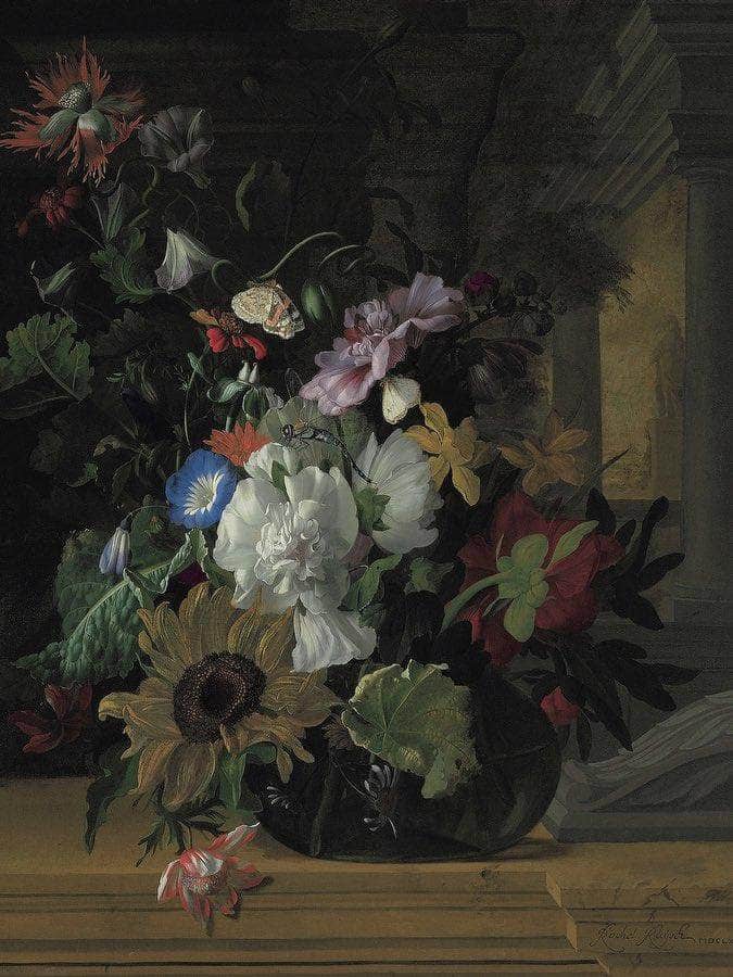 Vase Of Flowers By Rachel Ruysch Fine Art Print