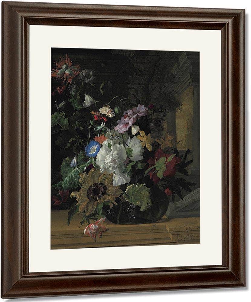 Vase Of Flowers By Rachel Ruysch Fine Art Print