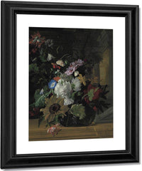 Vase Of Flowers By Rachel Ruysch Fine Art Print