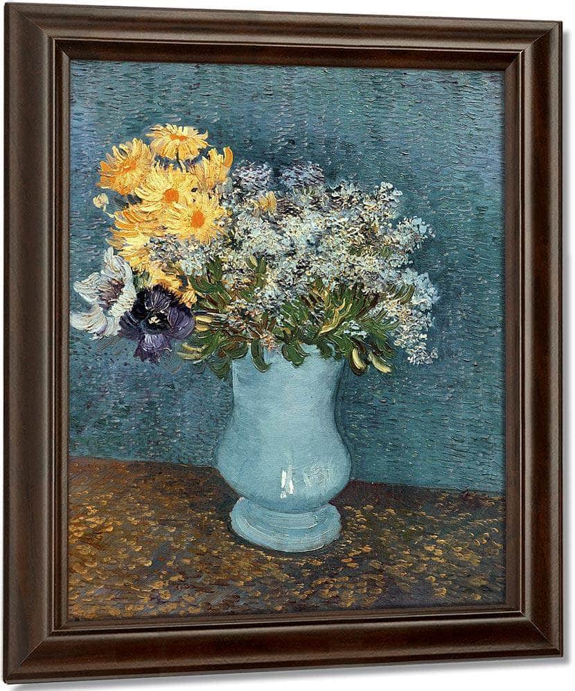 Vase Of Flowers By Vincent Van Gogh Fine Art Print