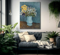 Vase Of Flowers By Vincent Van Gogh Fine Art Print