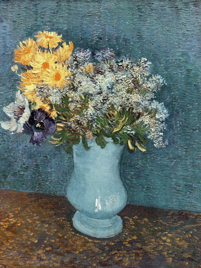Vase Of Flowers By Vincent Van Gogh Fine Art Print