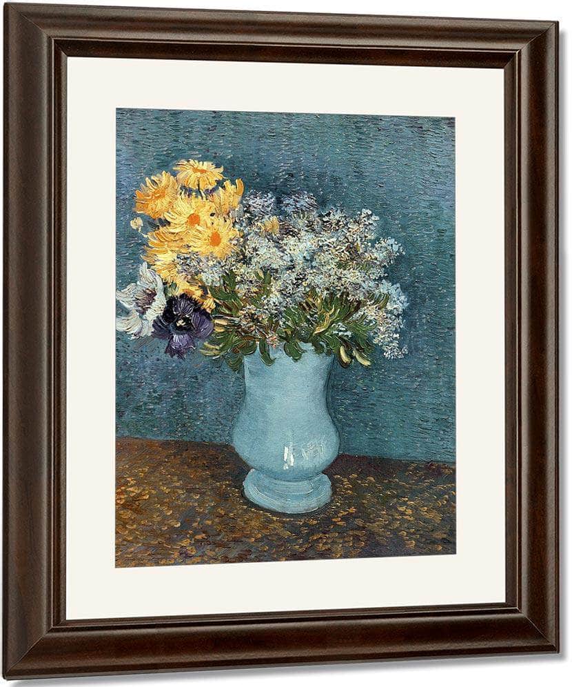 Vase Of Flowers By Vincent Van Gogh Fine Art Print