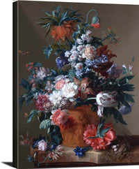Vase Of Flowers Painting Jan Van Huysum Canvas Art Fine Art Print