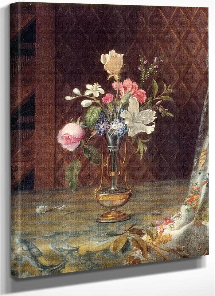 Vase Of Mixed Flowers By Martin Johnson Heade Fine Art Print