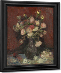 Vase With Autumn Asters By Vincent Van Gogh Fine Art Print