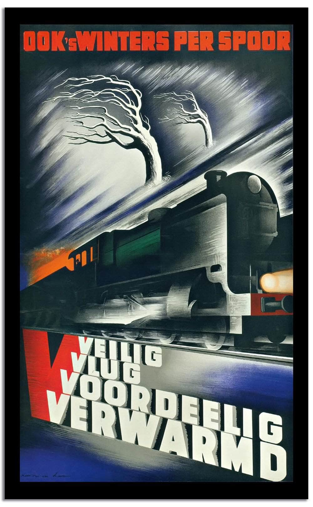 Veilig  Vlug  Voordelig  Vintage Poster Fine Art Print