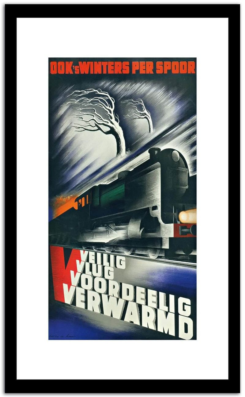 Veilig  Vlug  Voordelig  Vintage Poster Fine Art Print