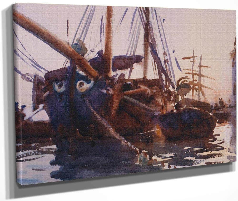 Venetian Boats By John Singer Sargent Fine Art Print