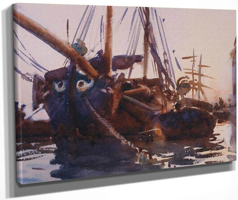 Venetian Boats By John Singer Sargent Fine Art Print