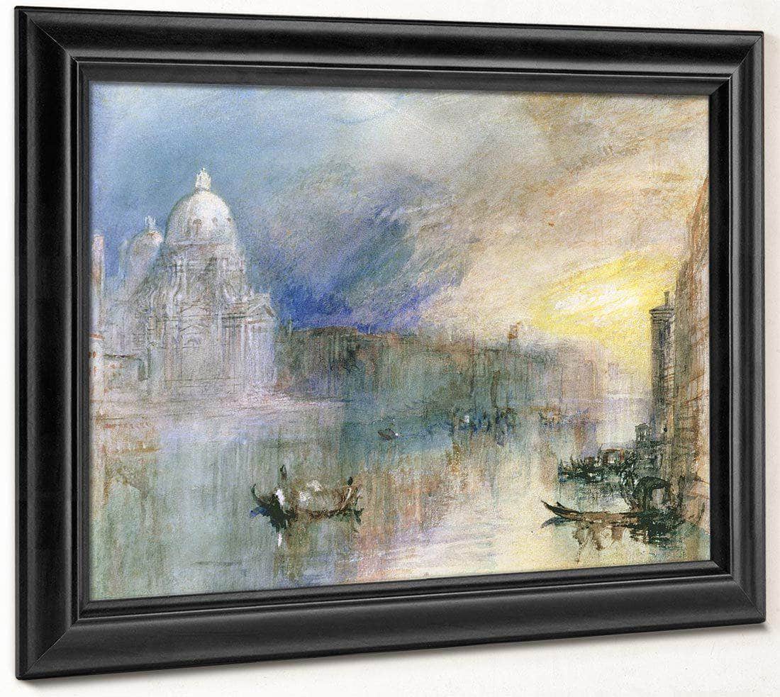 Venice  Grand Canal With Santa Maria Della Salute By Joseph Mallord William Turner Fine Art Print