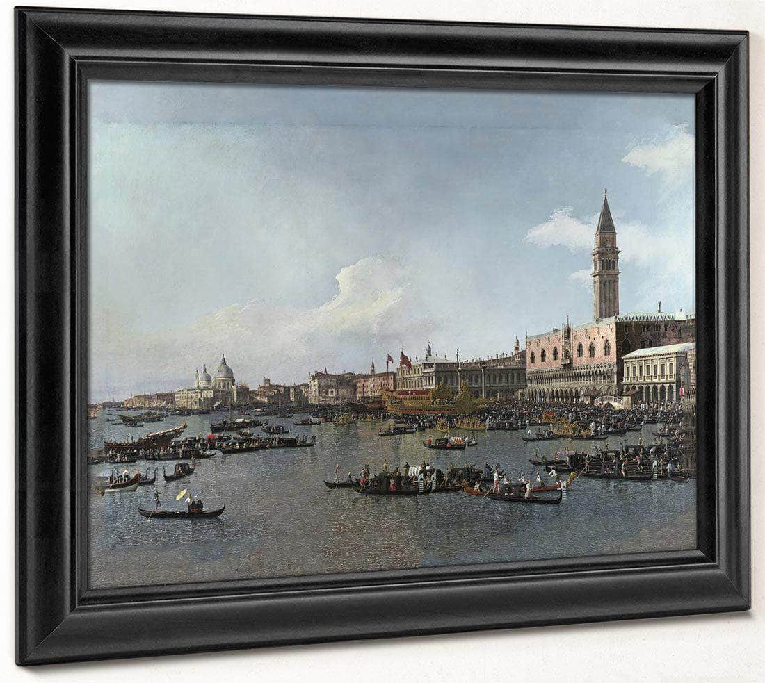 Venice  The Basin Of San Marco On Ascension Day By Canaletto Fine Art Print