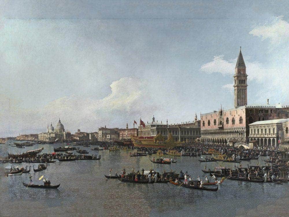 Venice  The Basin Of San Marco On Ascension Day By Canaletto Fine Art Print